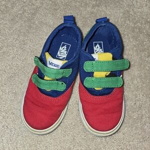 Vans Kids Toddler Sneakers Red Blue Green